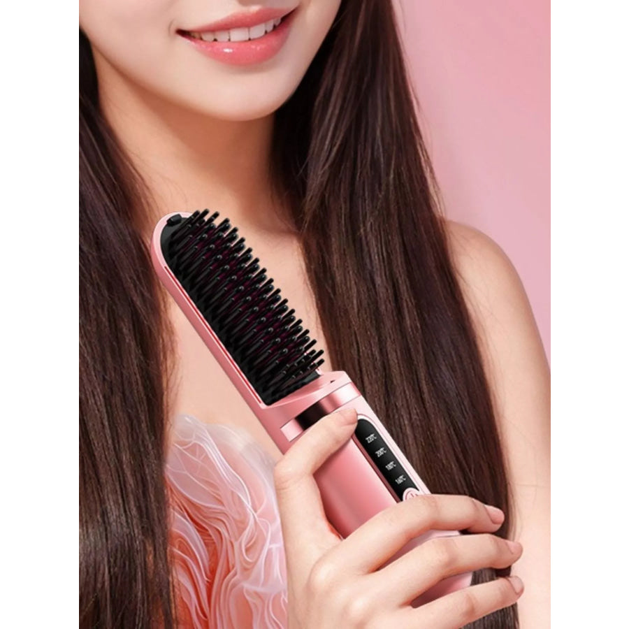 Portable Heated Hair Straightening Comb Apparel and Accessories