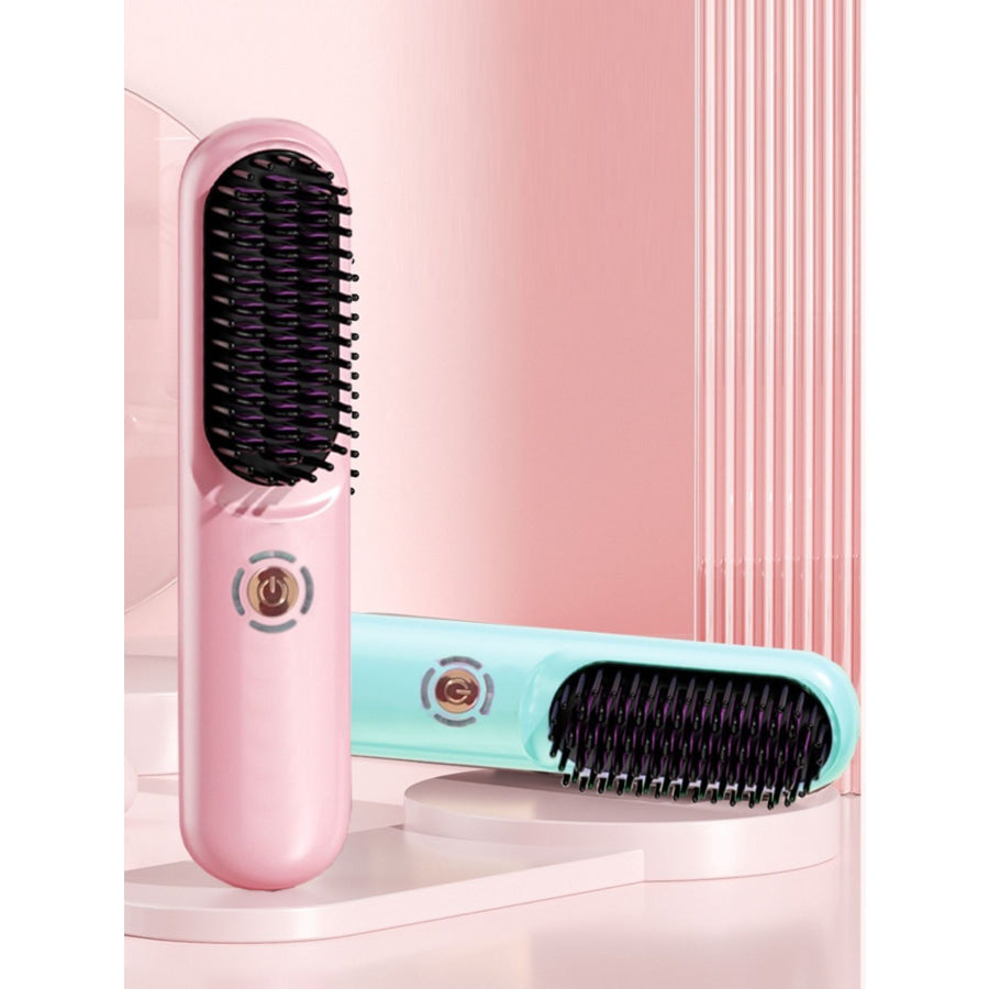 Portable Heated Hair Straightening Comb Apparel and Accessories