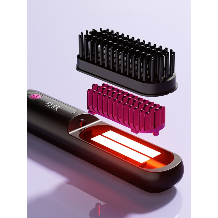 Portable Heated Hair Straightening Comb Apparel and Accessories