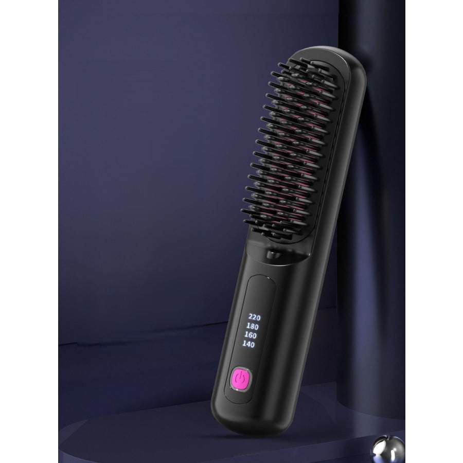 Portable Heated Hair Straightening Comb Apparel and Accessories