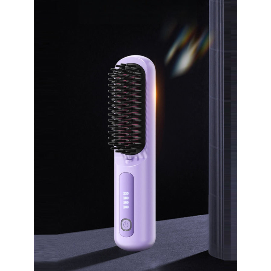 Portable Heated Hair Straightening Comb Apparel and Accessories