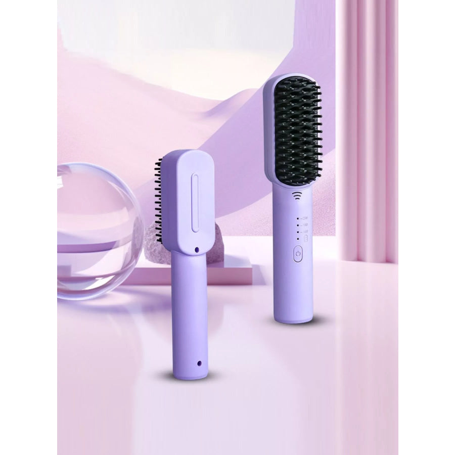 Portable Heated Hair Straightening Comb Apparel and Accessories