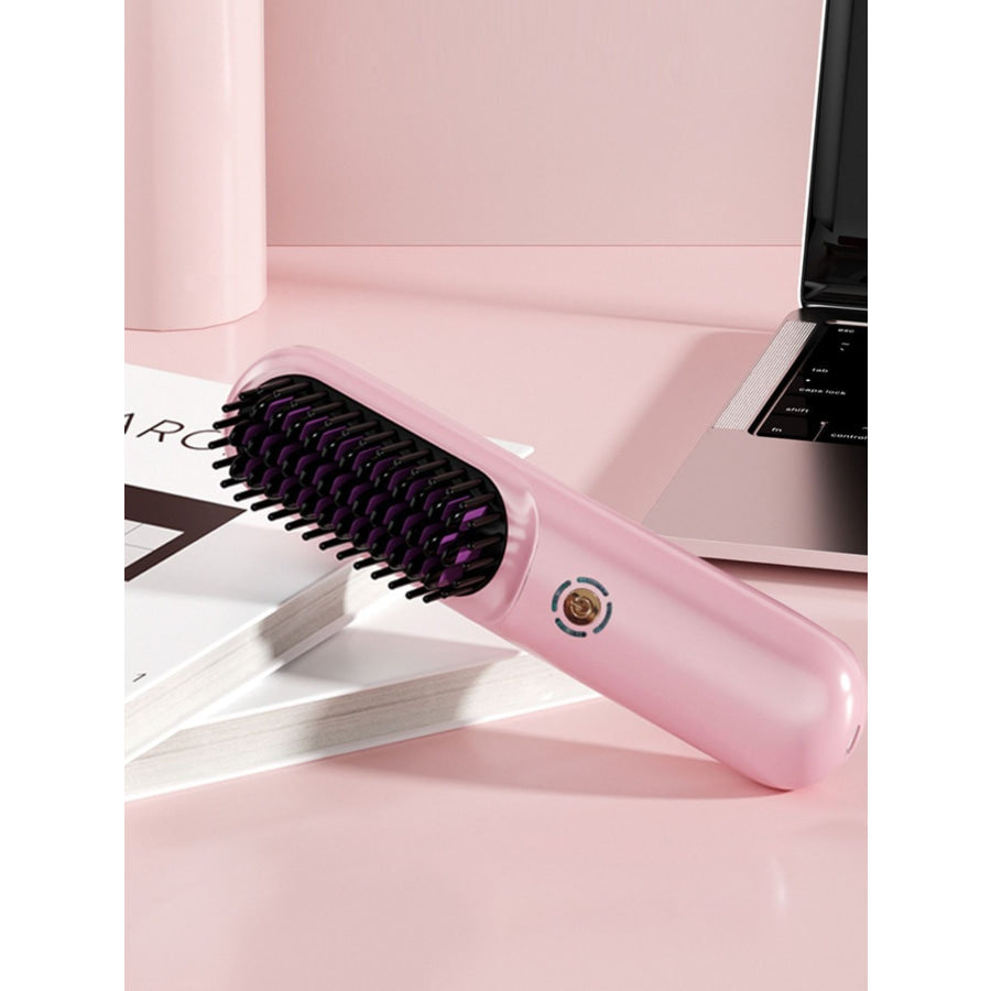 Portable Heated Hair Straightening Comb Apparel and Accessories
