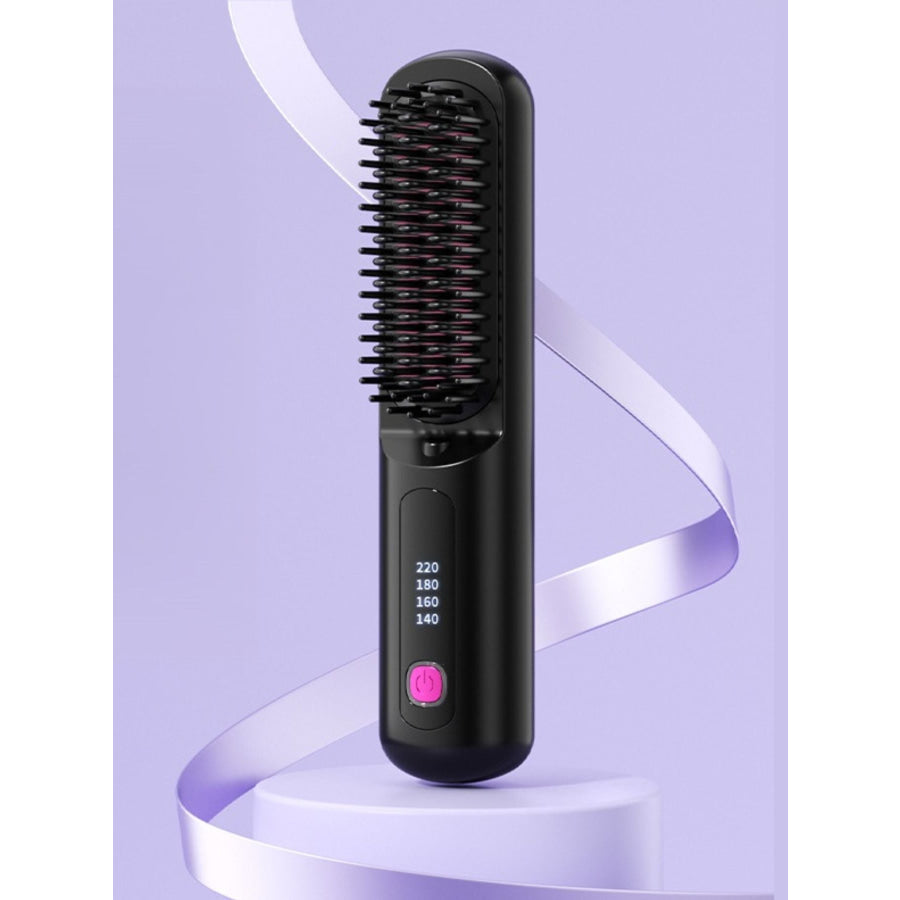 Portable Heated Hair Straightening Comb Apparel and Accessories