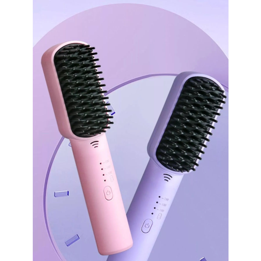 Portable Heated Hair Straightening Comb Apparel and Accessories