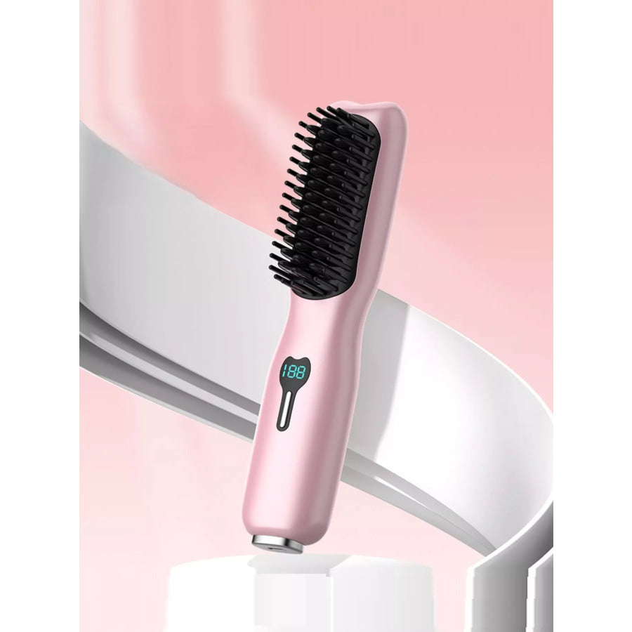 Portable Heated Hair Straightening Comb Apparel and Accessories
