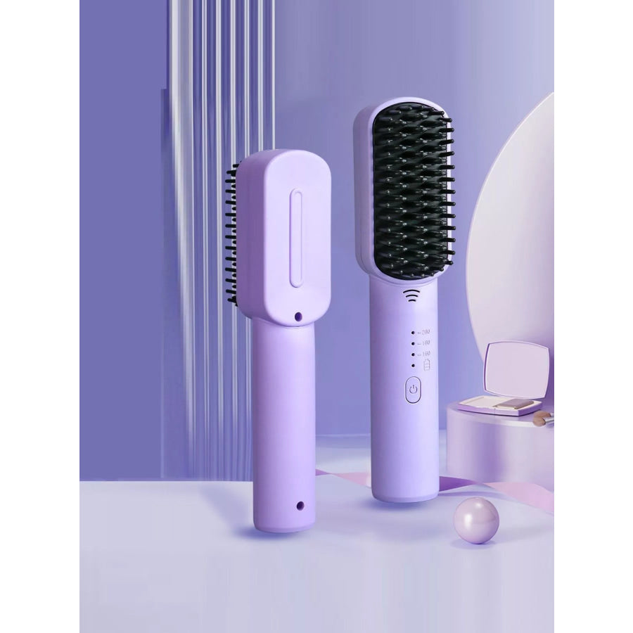 Portable Heated Hair Straightening Comb Apparel and Accessories
