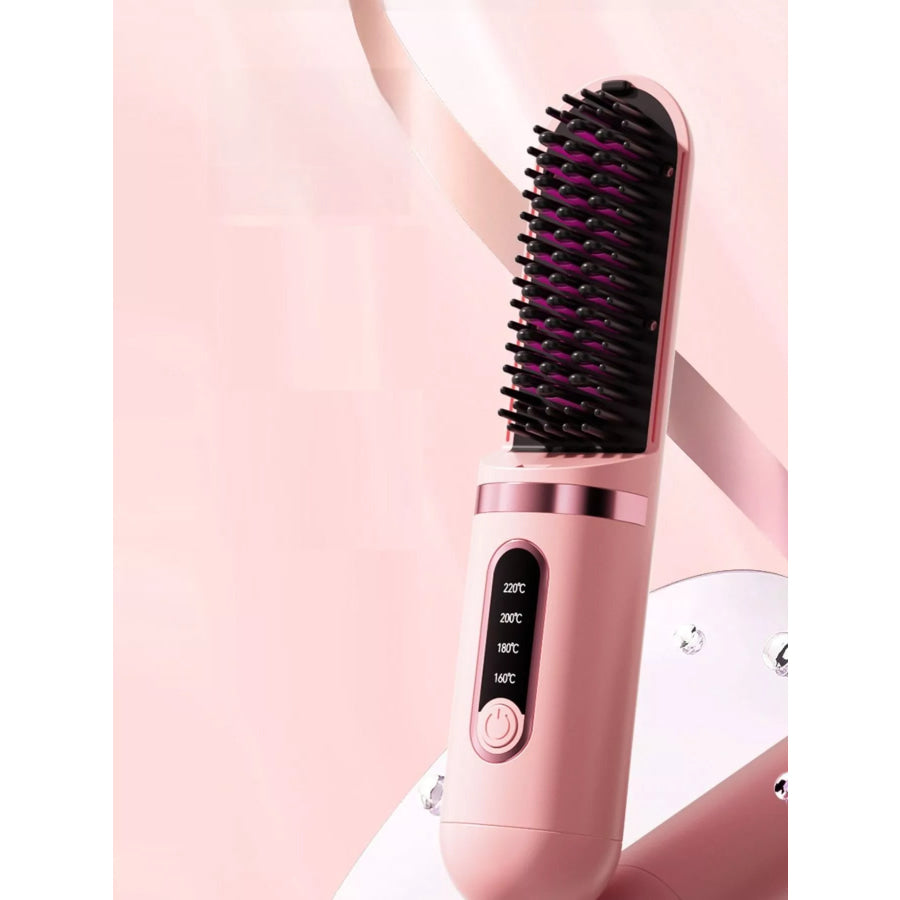 Portable Heated Hair Straightening Comb Apparel and Accessories