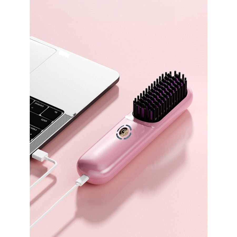 Portable Heated Hair Straightening Comb Apparel and Accessories