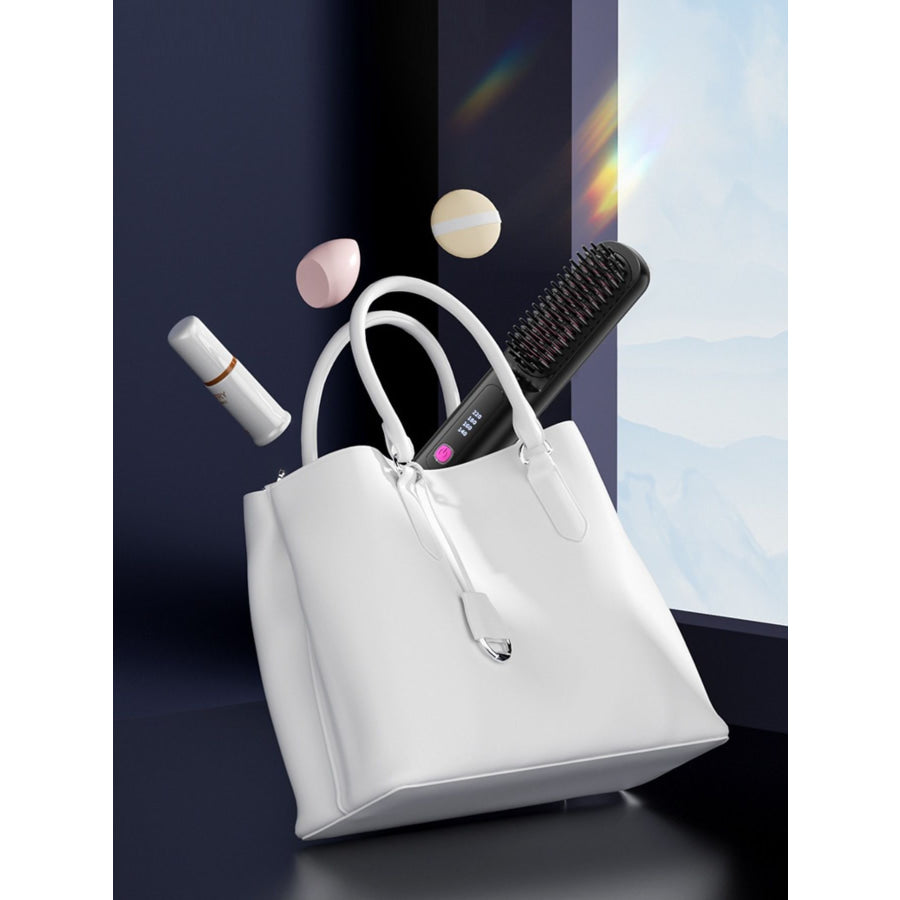 Portable Heated Hair Straightening Comb Apparel and Accessories