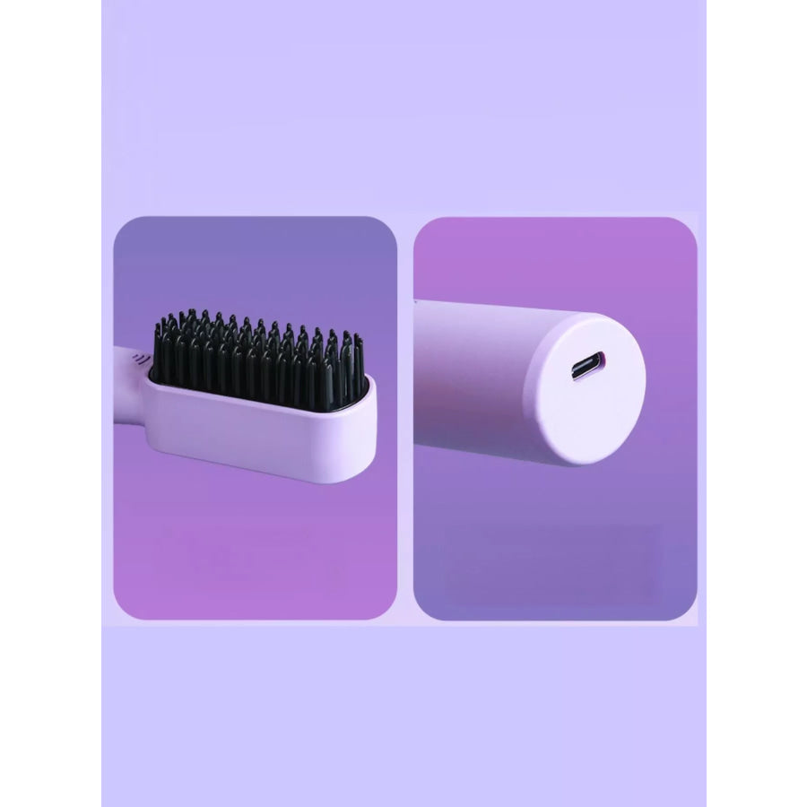 Portable Heated Hair Straightening Comb Apparel and Accessories