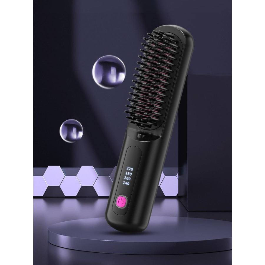 Portable Heated Hair Straightening Comb Apparel and Accessories