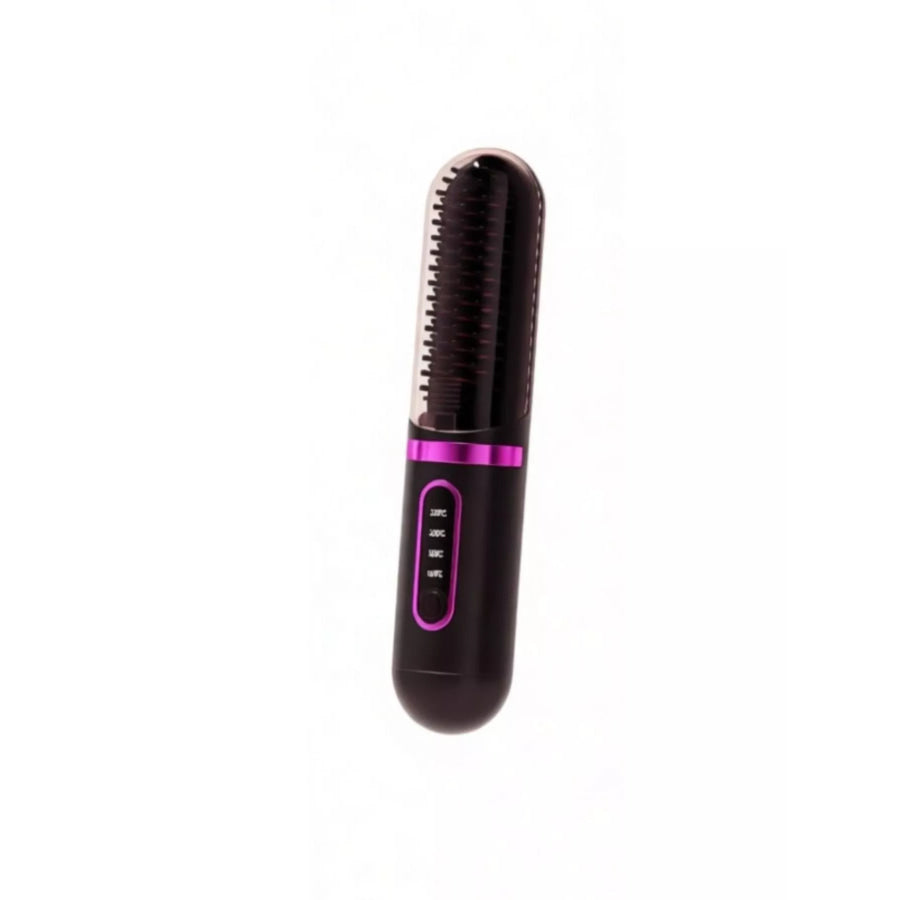 Portable Heated Hair Straightening Comb Black / ONESIZE Apparel and Accessories
