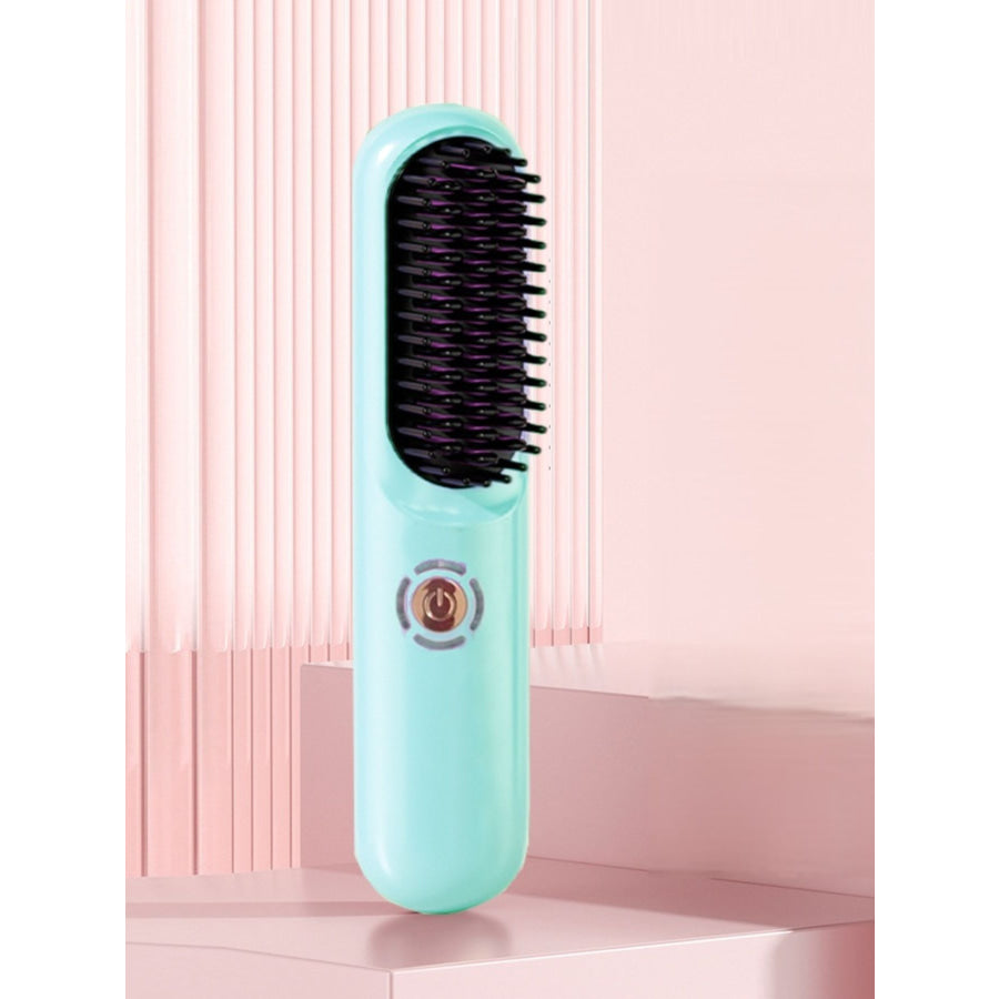 Portable Heated Hair Straightening Comb Gum Leaf / ONESIZE Apparel and Accessories