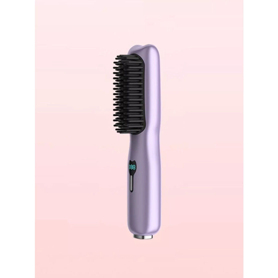 Portable Heated Hair Straightening Comb Lavender / One Size Apparel and Accessories