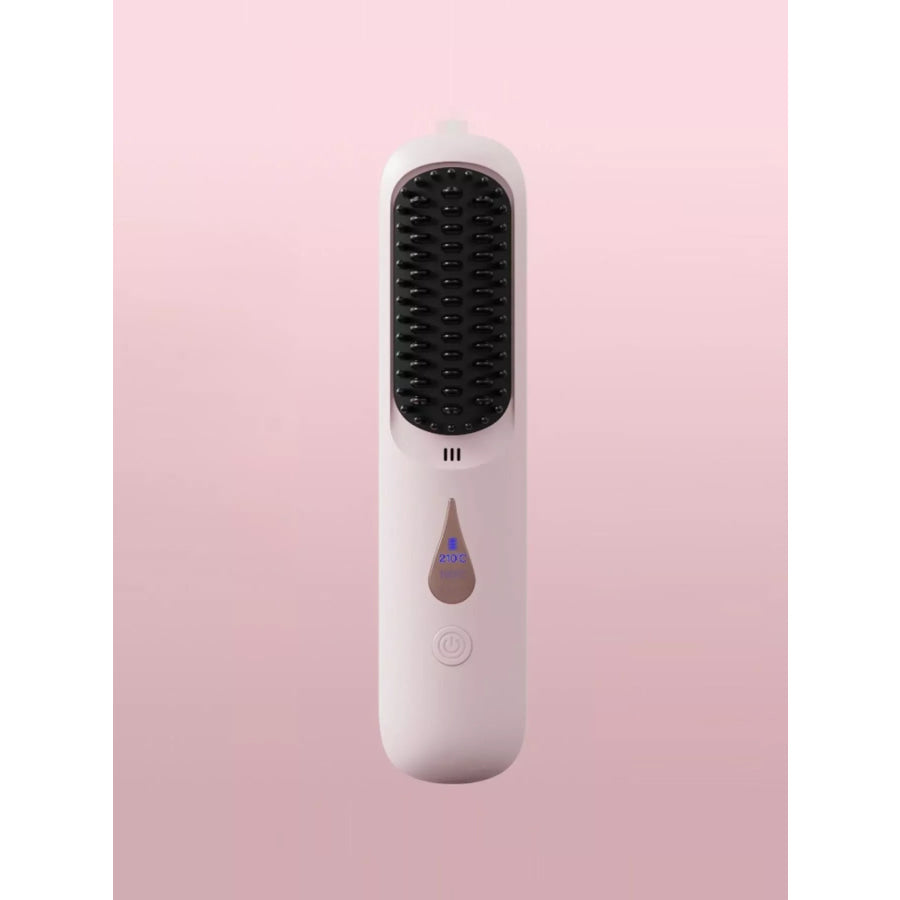Portable Heated Hair Straightening Comb Pink / ONESIZE Apparel and Accessories