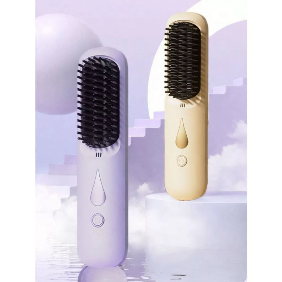 Portable Heated Hair Straightening Comb Purple / ONESIZE Apparel and Accessories