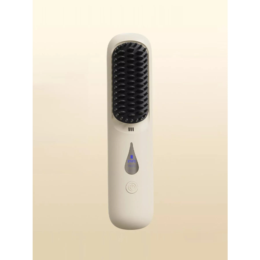 Portable Heated Hair Straightening Comb Yellow / ONESIZE Apparel and Accessories