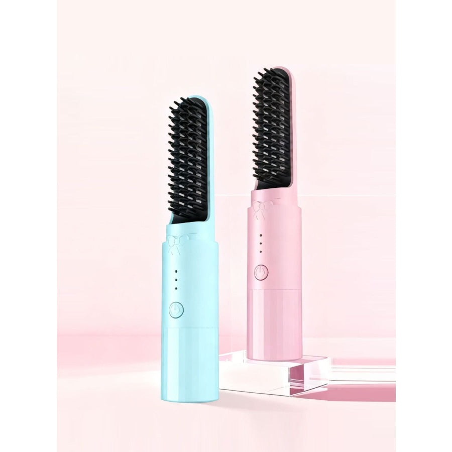 Portable Heated Straightening Comb Light Blue / ONESIZE Apparel and Accessories