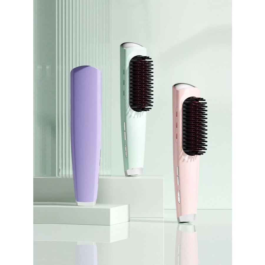 Portable Heated Straightening Comb Purple / ONESIZE Apparel and Accessories