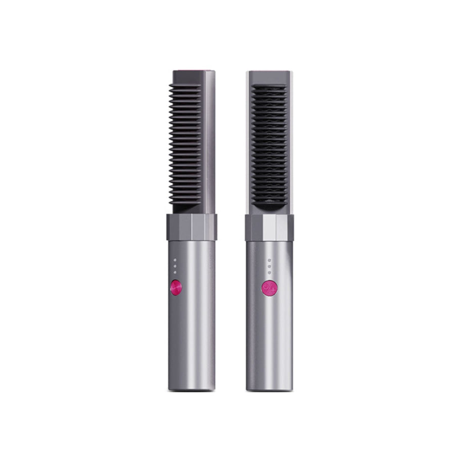 Portable Heated Straightening Comb Silver / ONESIZE Apparel and Accessories