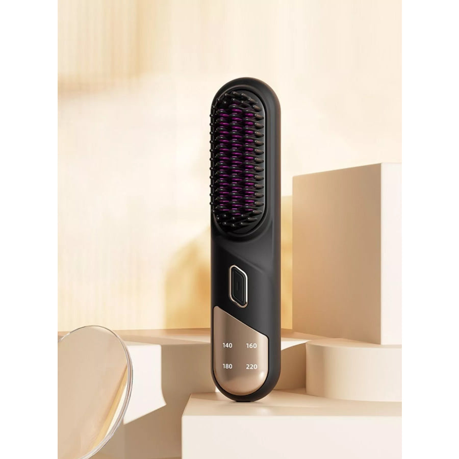 Portable Heated Straightening Comb with Temperature Control Black / ONESIZE Apparel and Accessories