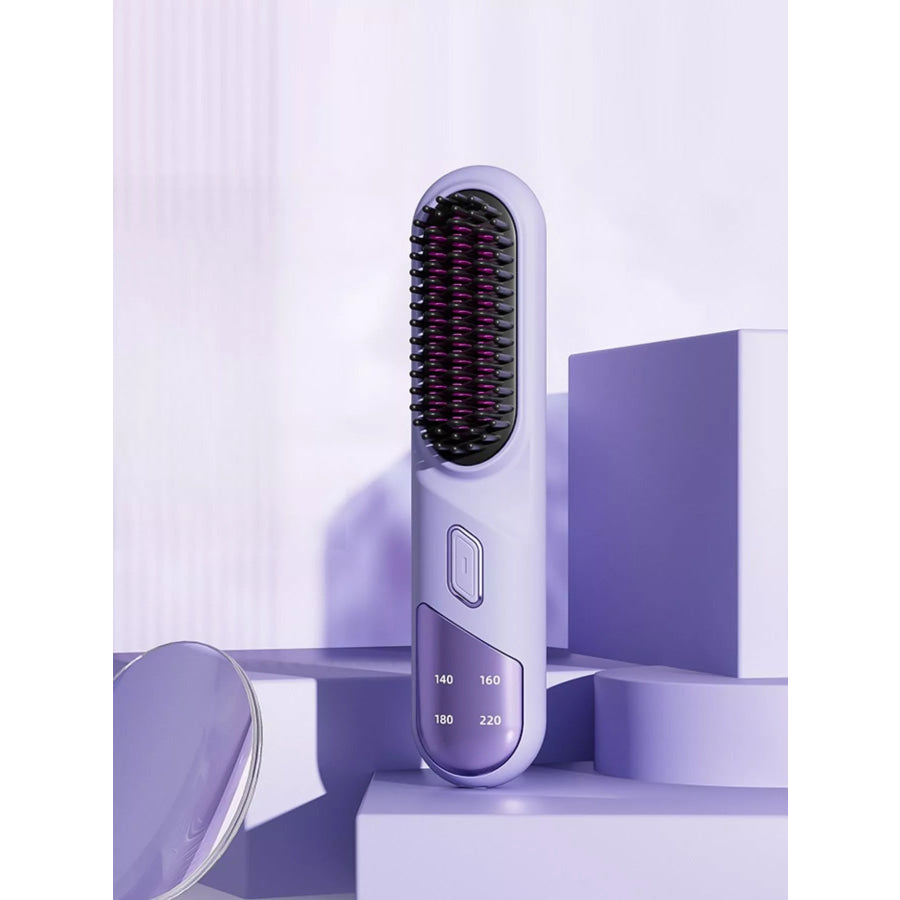 Portable Heated Straightening Comb with Temperature Control Purple / ONESIZE Apparel and Accessories