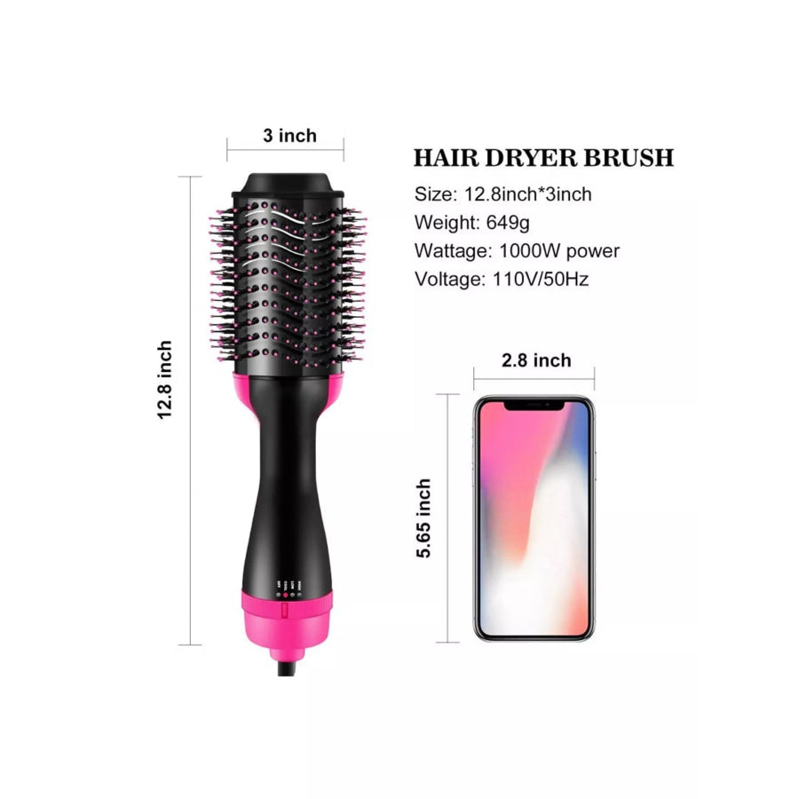 Portable Hot Air Brush Hot Pink / European plug Apparel and Accessories