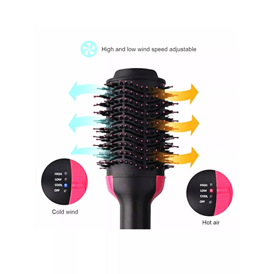 Portable Hot Air Brush Hot Pink / European plug Apparel and Accessories