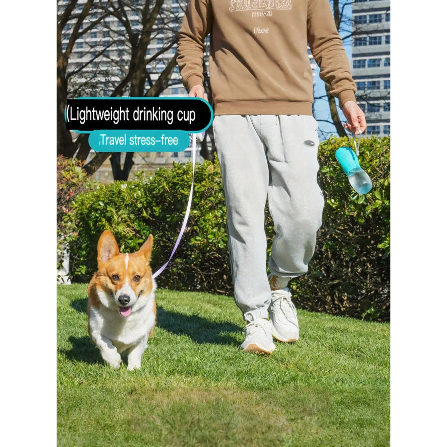 Portable Leak-Proof Pet Water Bottle with Drinking Bowl Aqua / One Size Apparel and Accessories