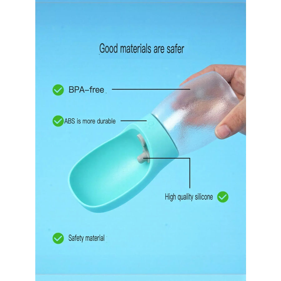 Portable Leak-Proof Pet Water Bottle with Drinking Bowl Aqua / One Size Apparel and Accessories