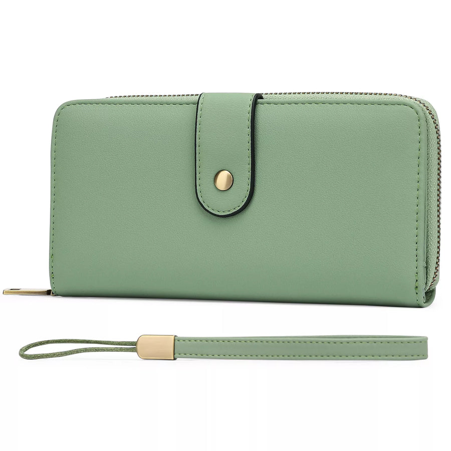 Portable Long Wallet Gum Leaf / ONESIZE Apparel and Accessories