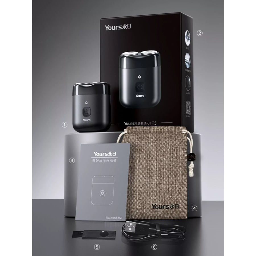 Portable Mini Electric Shaver Black / ONESIZE Apparel and Accessories