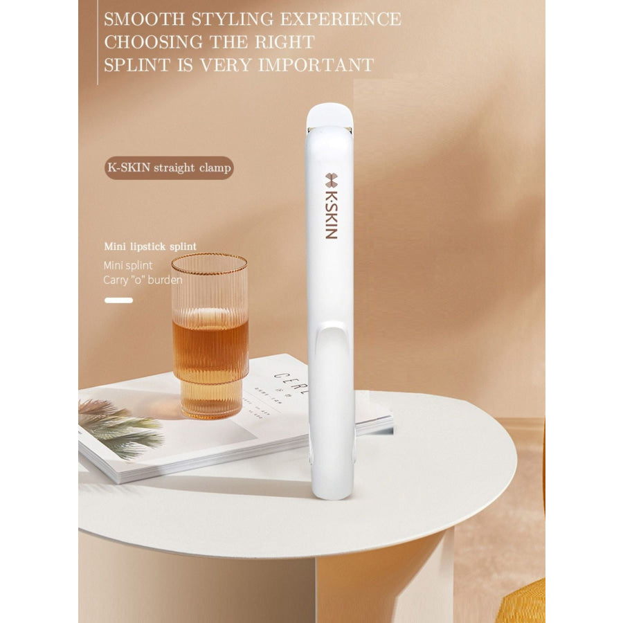 Portable Mini Hair Straightener White / European plug Apparel and Accessories