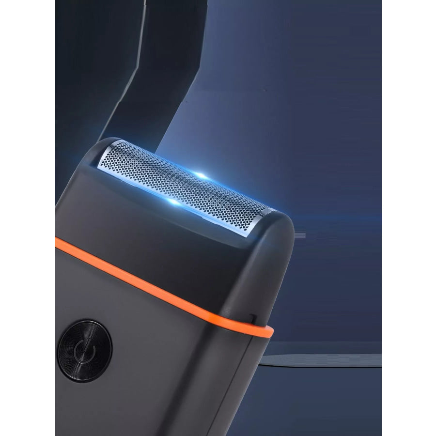 Portable Mini Shaver Black Orange Edge / One Size Apparel and Accessories