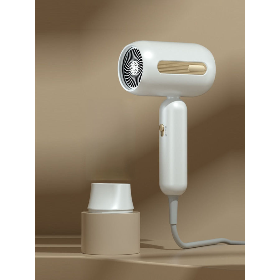 Portable Negative Ion Hair Dryer White / European plug Apparel and Accessories