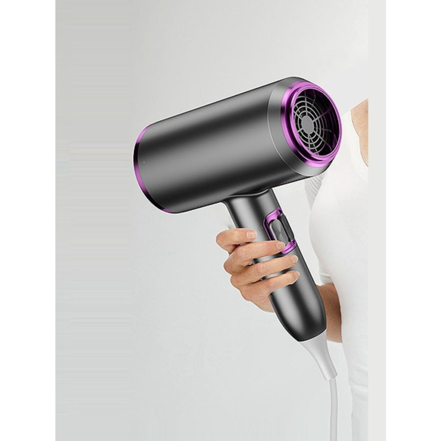 Portable Negative Ion Household Hair Dryer Dark Gray / European plug Apparel and Accessories