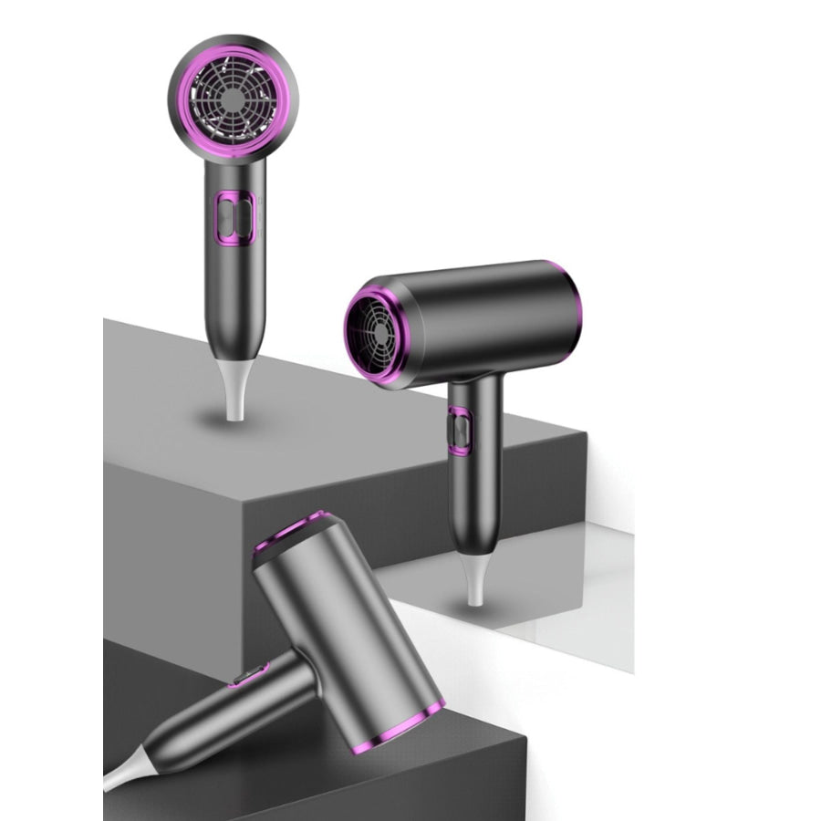 Portable Negative Ion Household Hair Dryer Dark Gray / European plug Apparel and Accessories