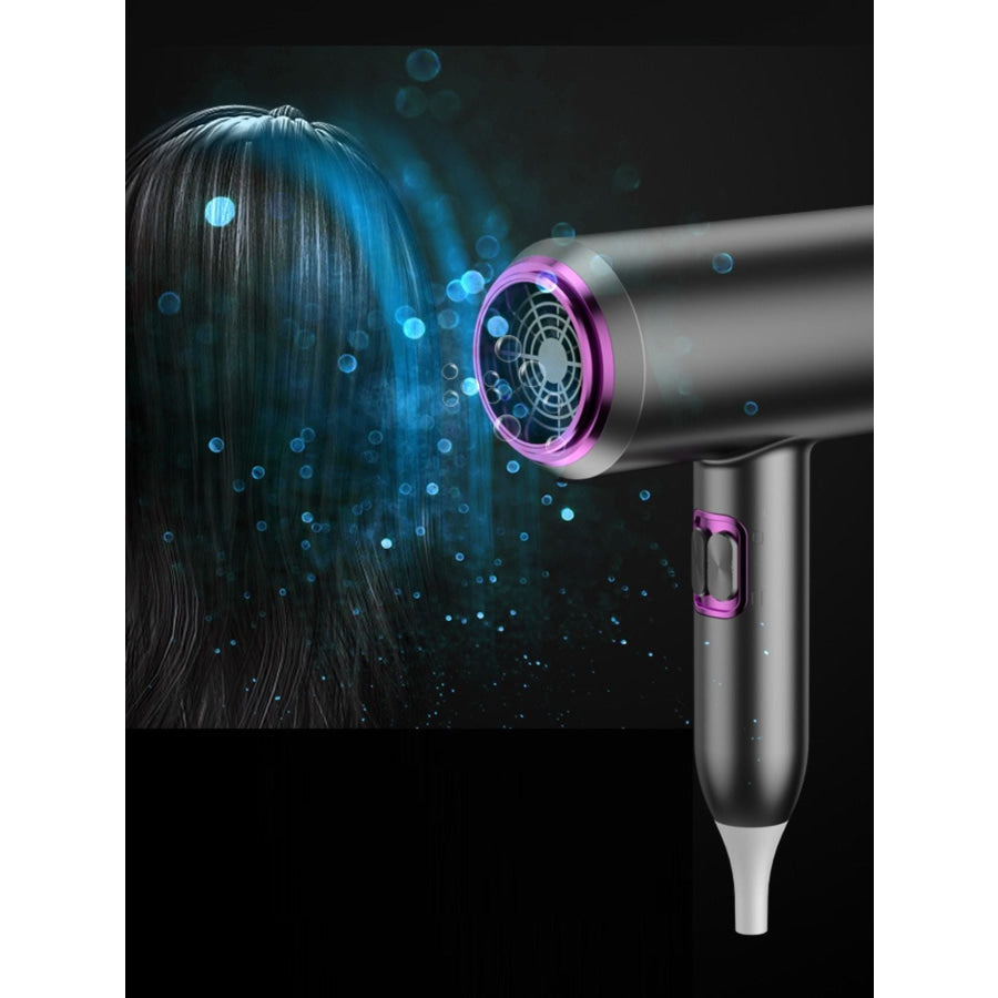 Portable Negative Ion Household Hair Dryer Dark Gray / European plug Apparel and Accessories