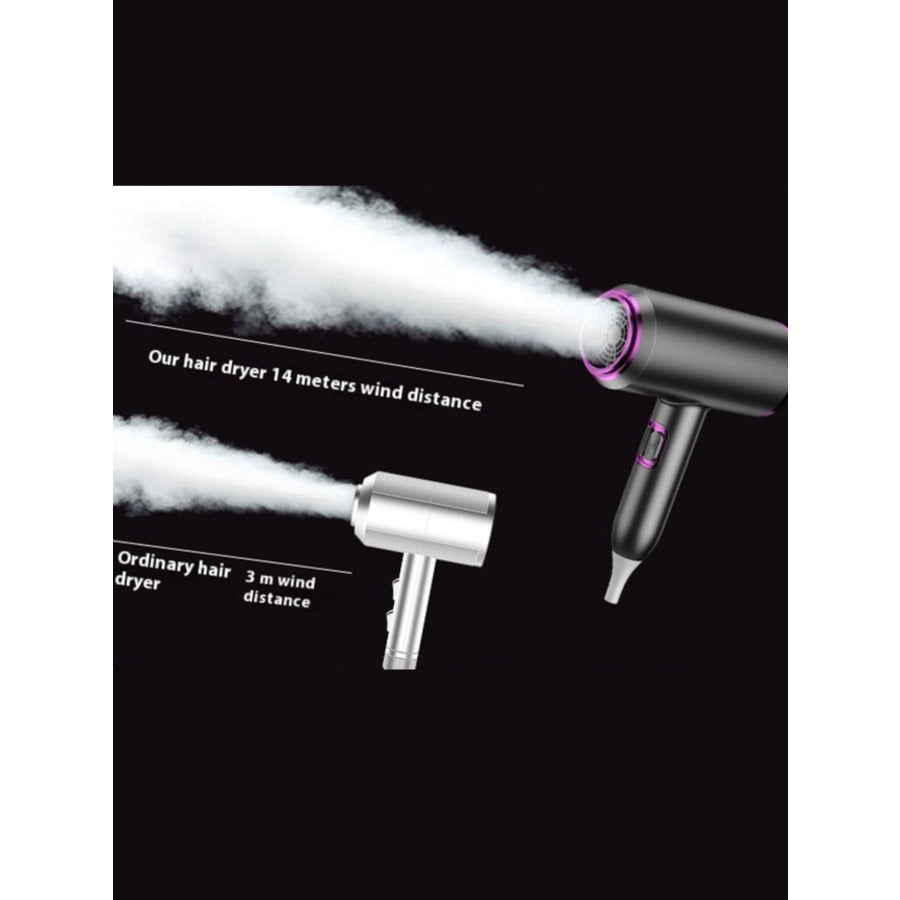 Portable Negative Ion Household Hair Dryer Dark Gray / European plug Apparel and Accessories