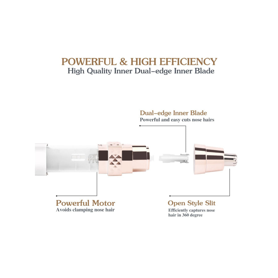 Portable Nose Hair Trimmer White / ONESIZE Apparel and Accessories