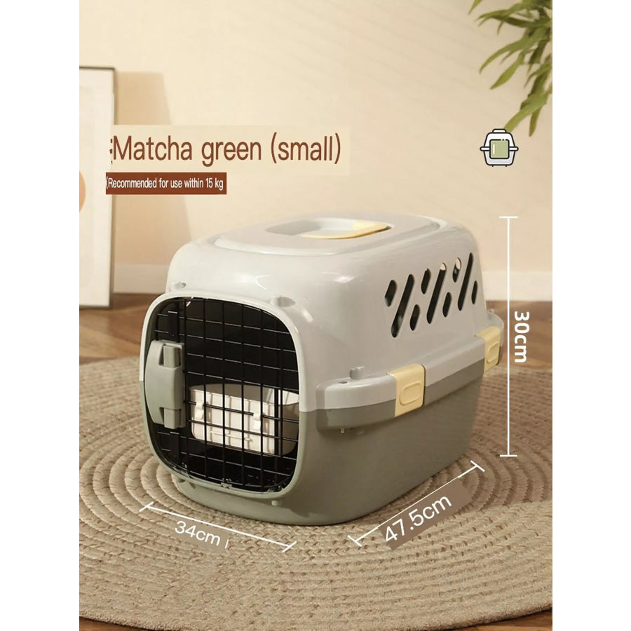 Portable Pet Carrier Matcha Green Small (Within 33 lbs) / One Size Apparel and Accessories
