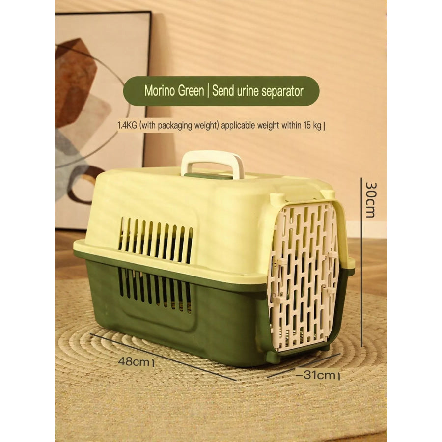 Portable Pet Carrier Morino Green (Within 33 lbs)) / One Size Apparel and Accessories