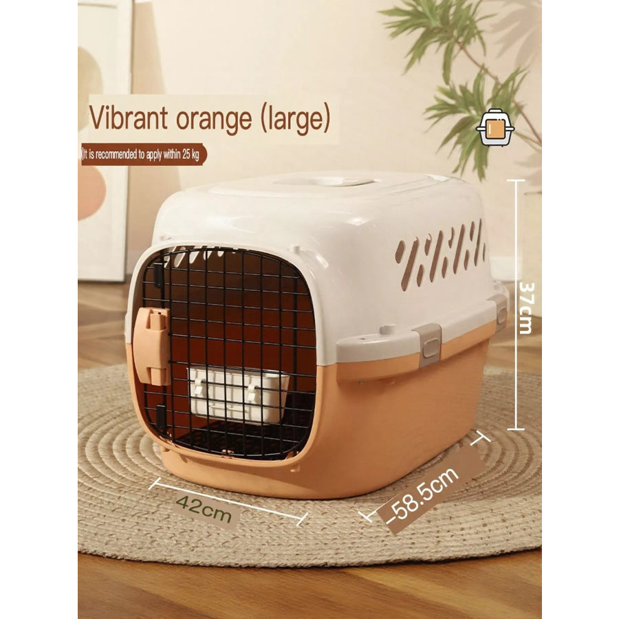 Portable Pet Carrier Vital Orange Large (Within 55 lbs) / One Size Apparel and Accessories