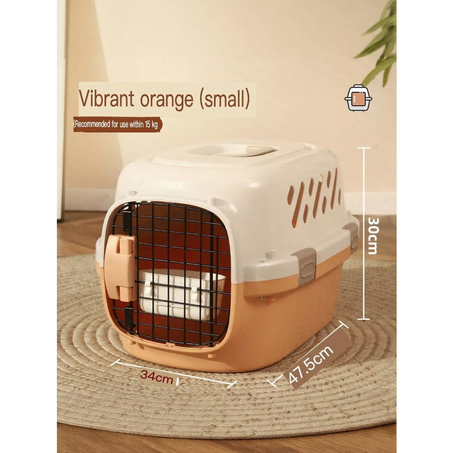 Portable Pet Carrier Vital Orange Small (Within 33 lbs) / One Size Apparel and Accessories