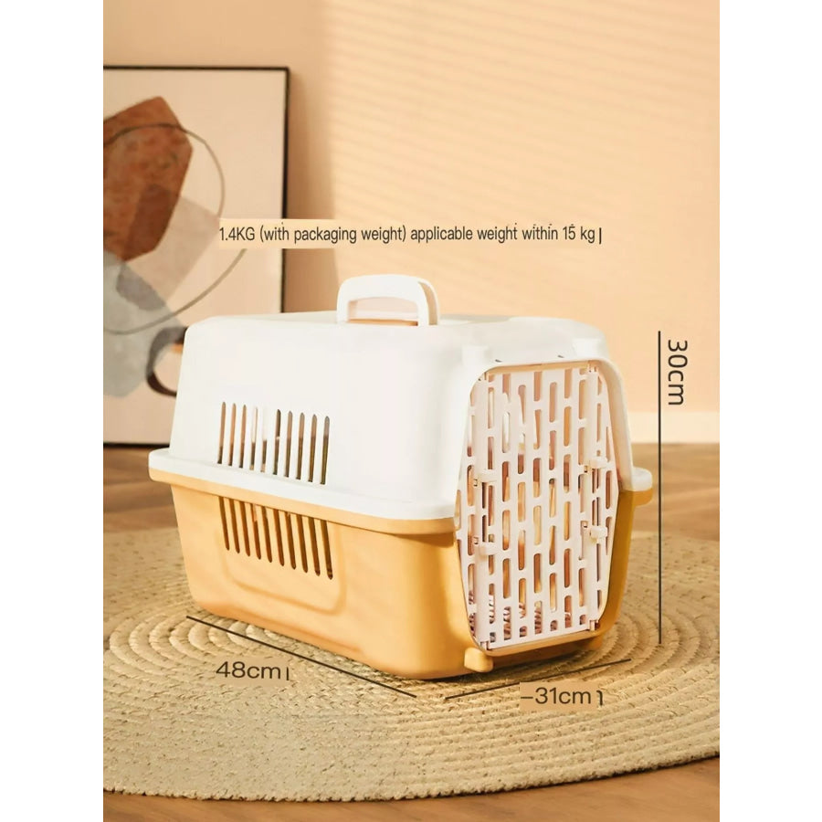 Portable Pet Carrier Yellow (Within 33 lbs) / One Size Apparel and Accessories