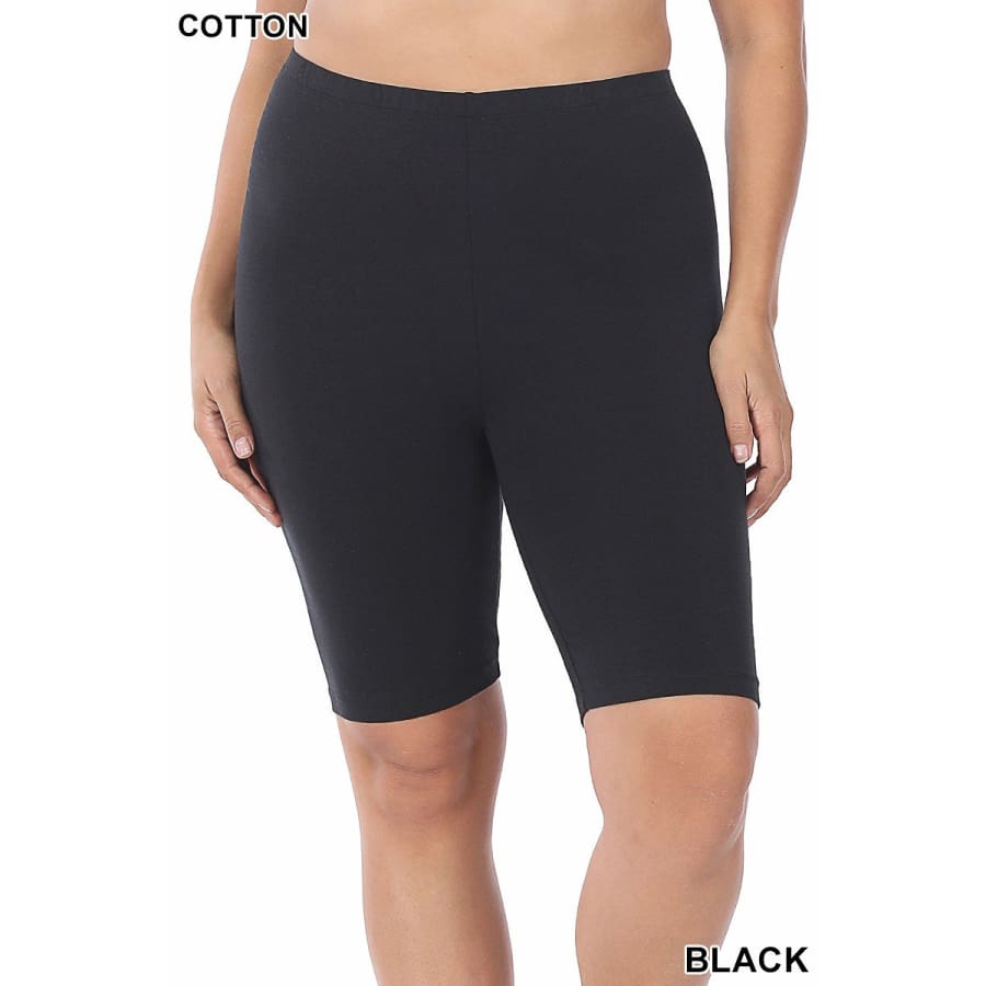 NEW Colours Coming mid-Jan! Premium Cotton Bike Shorts Black / 1XL Leggings