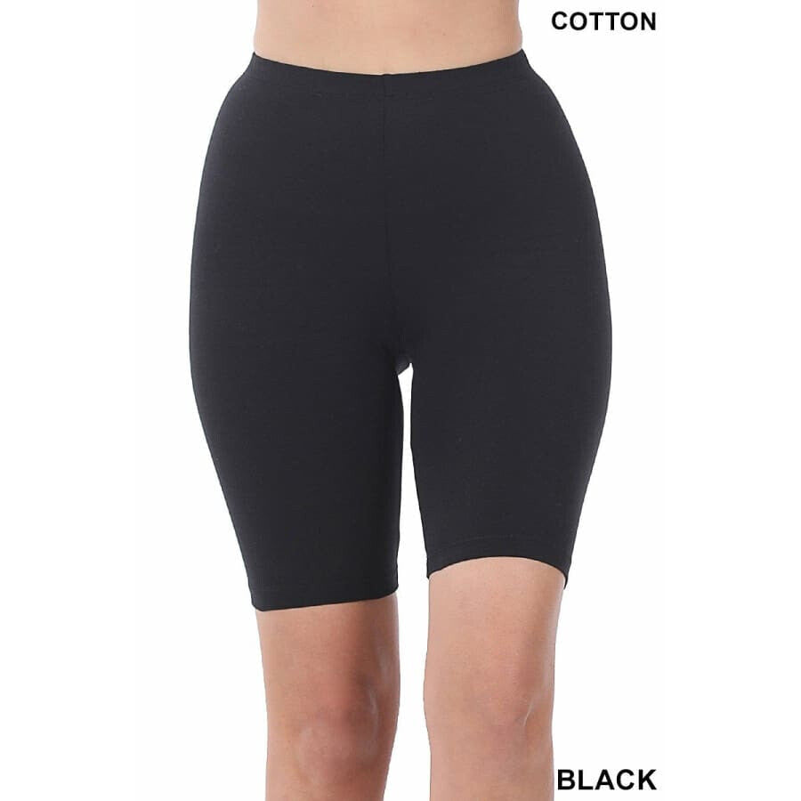 NEW Colours Coming mid-Jan! Premium Cotton Bike Shorts Black / S Leggings