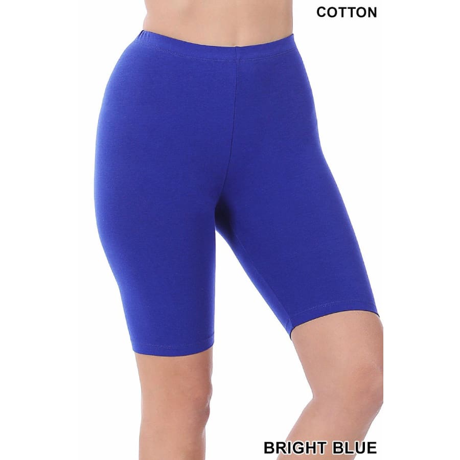 NEW Colours Coming mid-Jan! Premium Cotton Bike Shorts Bright Blue / S Leggings