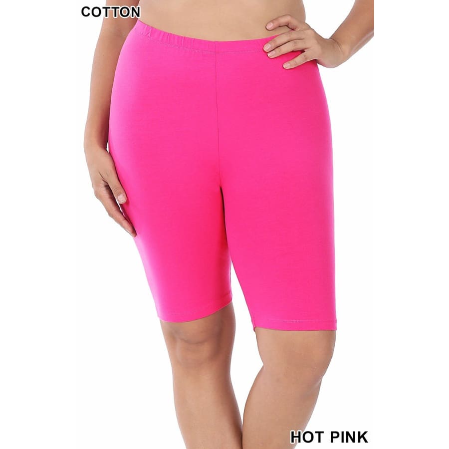 NEW Colours Coming mid-Jan! Premium Cotton Bike Shorts Hot Pink / S Leggings